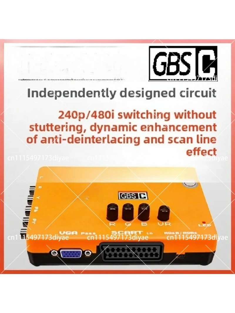 GBS-C Video Converter OSSC Alternative 480i Deinterlacer Scaler for Retro Gaming Zero Lag 240p 480i Switch