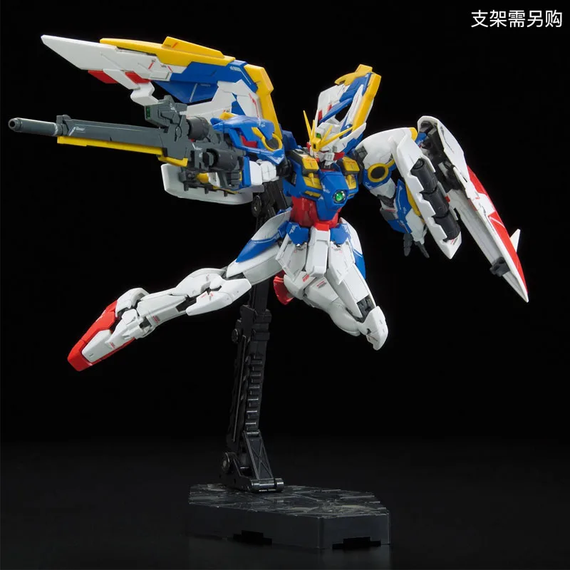 Bandai-figura de acción Original de WING GUNDAM EW RG para niños, modelo de montaje genuino, regalos, adornos coleccionables, 1/144