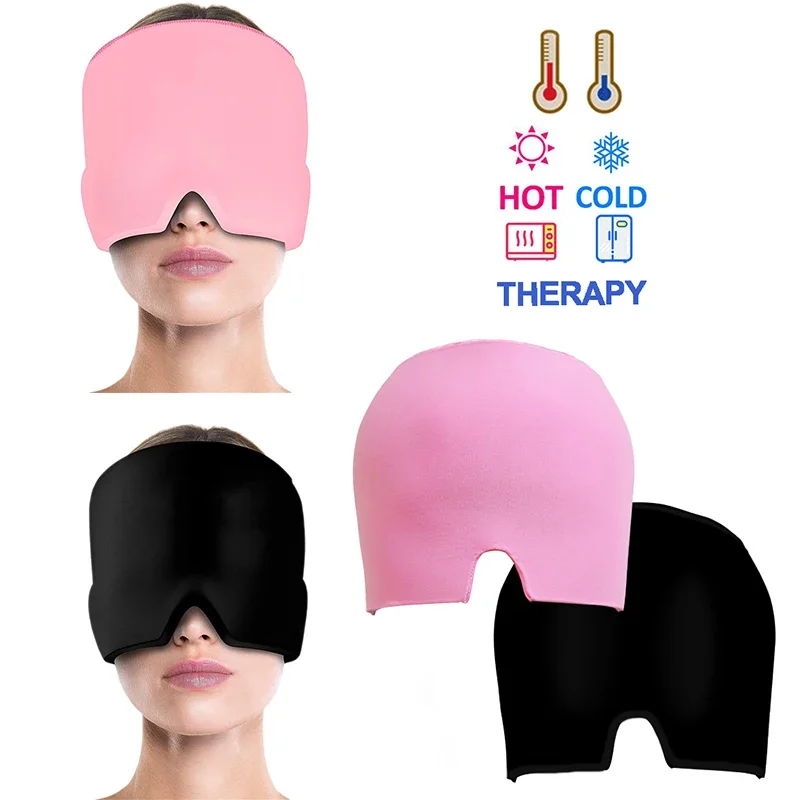

Gel Cold Headache Ice Cap Migraine Relief Pressure Relaxation Pain Head Heat Treatment Eye Mask Stress Pain Relief Sleep Tool
