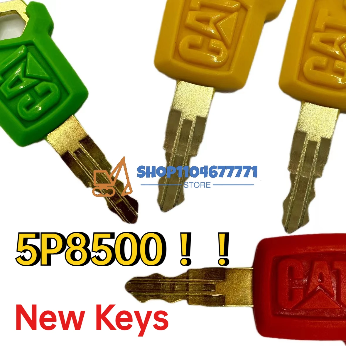 55 Pieces 5P8500 Excavator Key for Caterpilla E307 320 336 E330 E305.5 E307 E313 E320D2GC New Start Ignition Keys