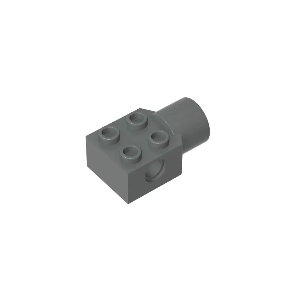 Gobricks 1 Pcs MOC Technic Brick Special 2 x 2 with Pin Hole Rotation Joint Socket Compatible With 48169 48370 Model Brick Parts