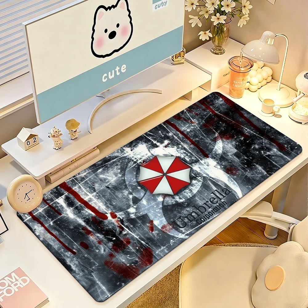 U-Umbrella Corporation Mouse Pad Large Non-Slip Waterproof Mat Stitched Edge Keyboard Pad for Gaming Daily Office