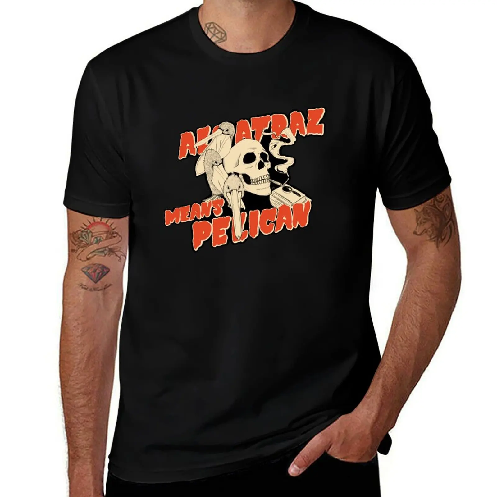 Last Pelican on the Left T-Shirt Work Comfort for Men T-Shirt