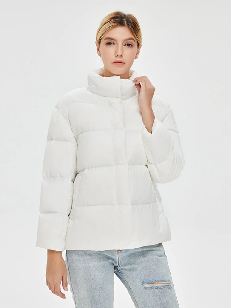 Women Down Jacket 2023 New Arrival Female 90% White Duck Down Fashion Short Bread Thicken Ultra Lightweight Down Parkas