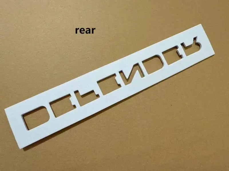 1X سيارة 2021 سنة ثلاثية الأبعاد ABS المدافع رسالة ملصقات للشعار الشارات ل المدافع سيارة الجبهة هود الخلفي جذع الجسم شعار شارة ملصقات #3