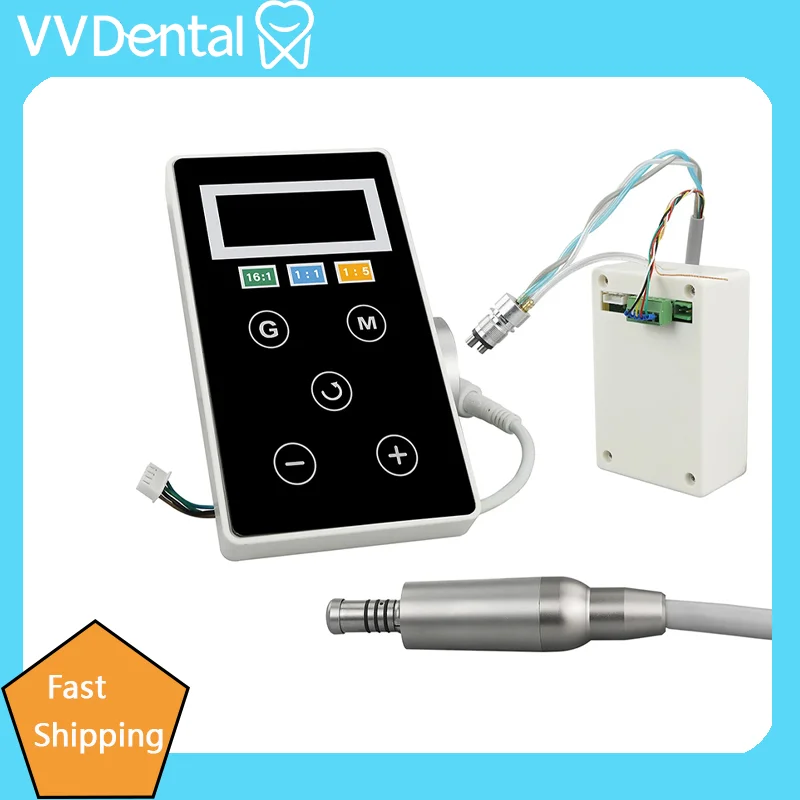 Brushless LED Micromotor Dental Professional Tool Electric Micro Motor Built-in Dental Accessories Fit 1:1/1:5/16:1 Contra Angle