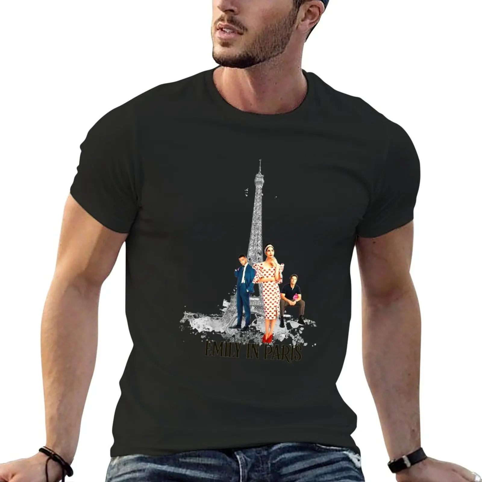 New Emily in paris T-Shirt funny t shirt Blouse plus size t shirts men t shirts