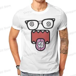 Tops 100% Cotton Leisure Sports  Domo Kun Men's and women's T-shirts O neck short sleeved Tshirt