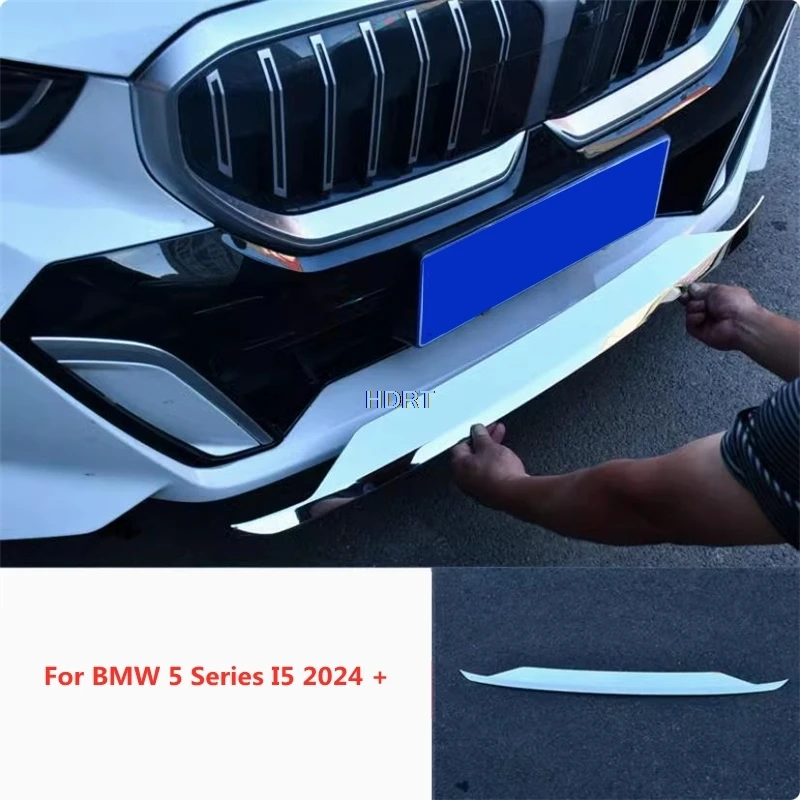 Car Styling Front Bumper Racing Grille Molding Fog light Cover Tail Door Strip Rear Trunk Trim Fit For BMW 5 Series I5 2024 +