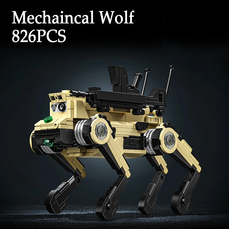 

826PCS Mechaincal Wolf Building Blocks Toys Sets Assembly Military Robot Model Bricks Educational Toys Kids Gifts For Holiday