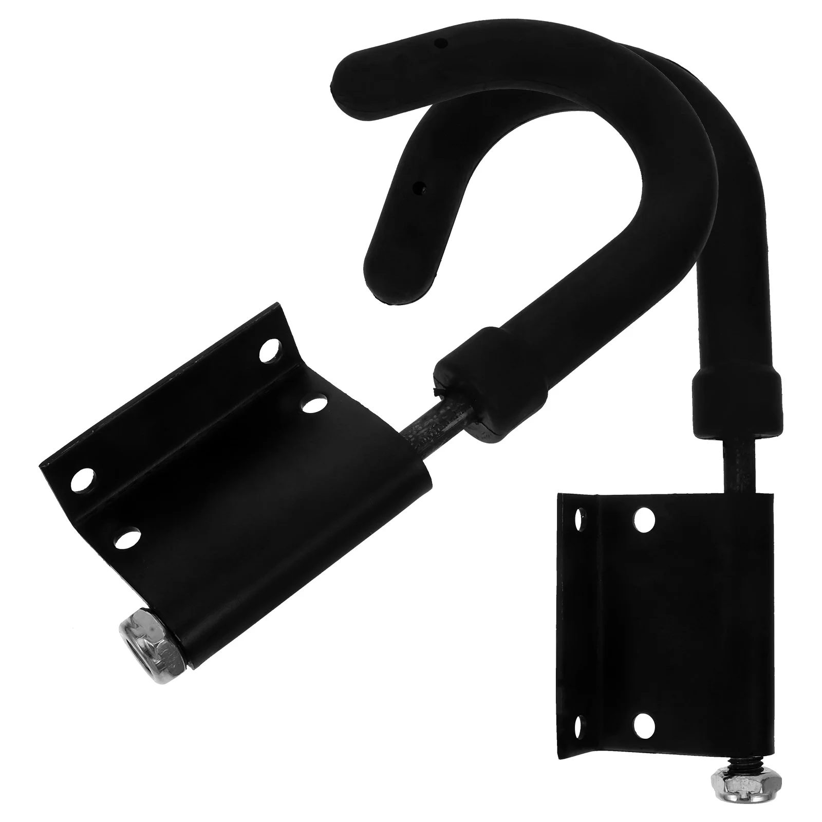 2 Pcs Telescopic Ladder Hook Extension Accessories Attic Stairs Black Stainless Steel Roof Attachment