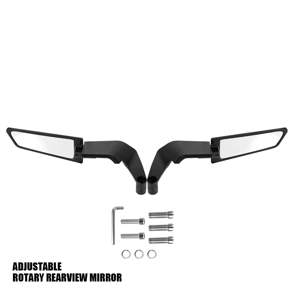 For Yamaha MT07 MT09 FZ07 FZ09 MT03 MT10 FJ09 Motorcycle Stealth Winglets Mirror Kits To Rotate Adjustable Mirrors