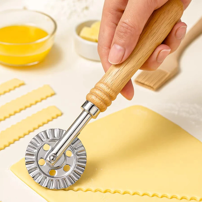 Dough Cutting Roller Pastry Wheel Cutter Round Pizza Cutting Wheel Tools Home Pizza Divider Kitchen Gadget Baking Cutting Tools