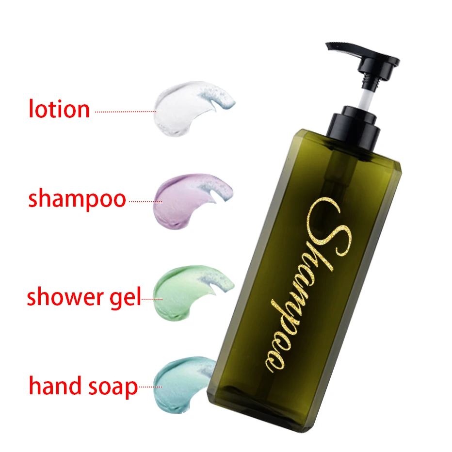 800/1000ml Bathroom Soap Dispenser Bottle Large Capacity Shampoo Body Wash Lotion Dispenser Bottle Refillable Bottle