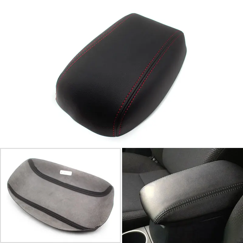 Reposabrazos central de coche de cuero de microfibra, cubierta protectora para caja de consola, embellecedor para Toyota Corolla 2014 2015 2016 2017 2018