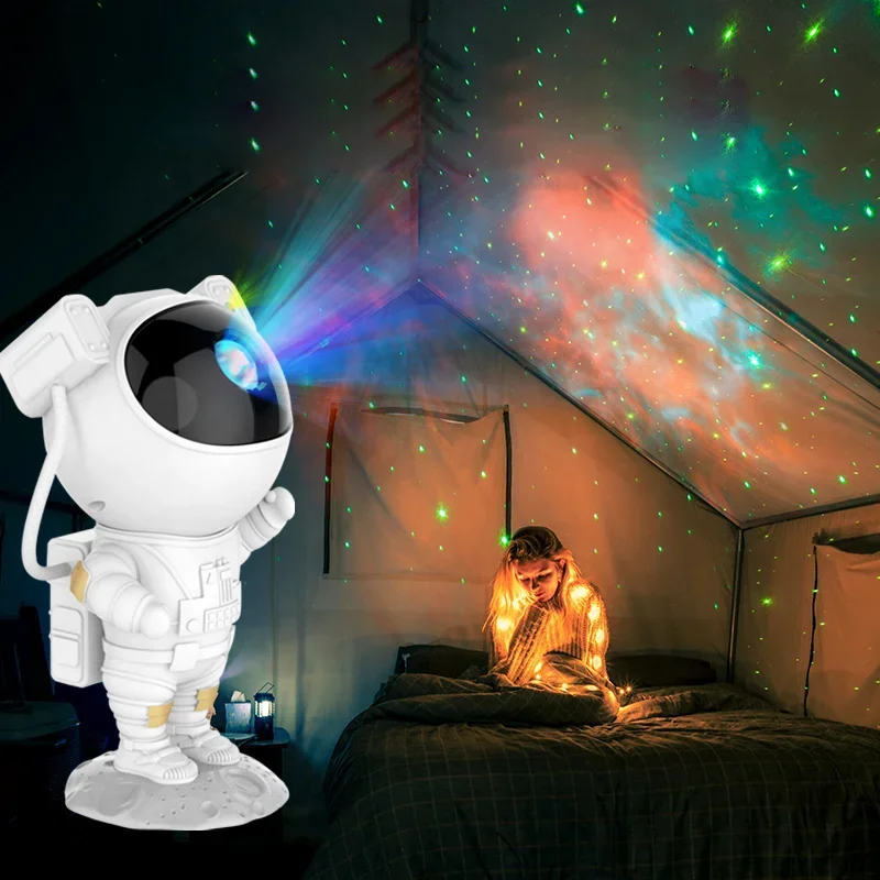 LED Astronaut Cloud Projector Light Starry Sky Baby Lamp Star LED Night Light Factory Wholesale Remote Control Laser Projector