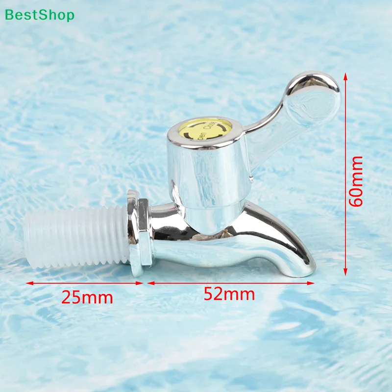 

〔R〕Plated Plastic Threaded Tap, Lever Handle Water Faucet for Dispenser, Bucket & Water Container