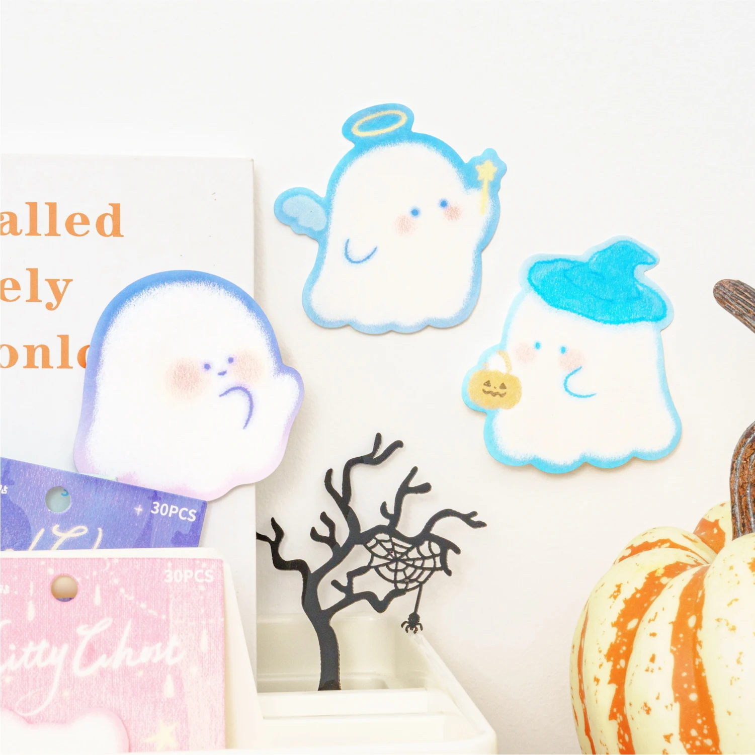 12packs/LOT The little ghost appears and disappears Series decorative fresh memo pad