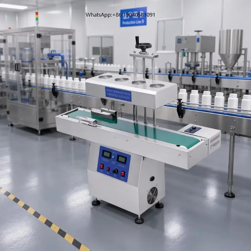 Model 2100 Auto Electromagnetic Induction Sealer,Aluminum Foil Lid Sealing Machine for Plastic & Glass Bottles