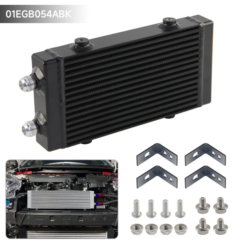

Dual Pass Core:9.5"x5.5"x1.58" Universal Oil Cooler Small Bar and Plate