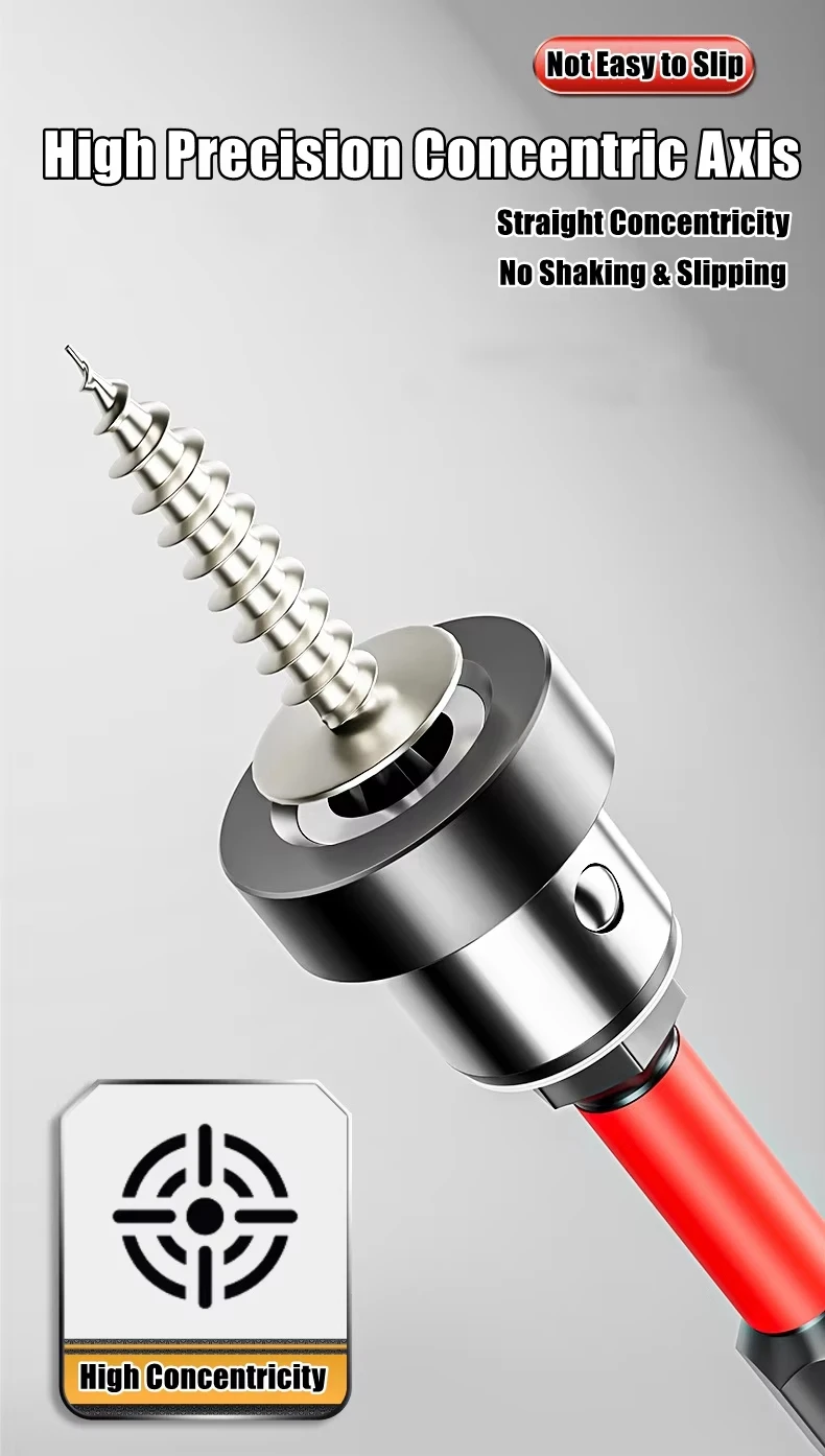 Magnetische Positionierung Schraubendreher-Bits für Trockenbauschrauben Lokalisierungs-Bitkopf für Gipskartonplatten präzise Bohrwerkzeuge perfekt für Bau-, Montage- und DIY-Projekte – Detail 7