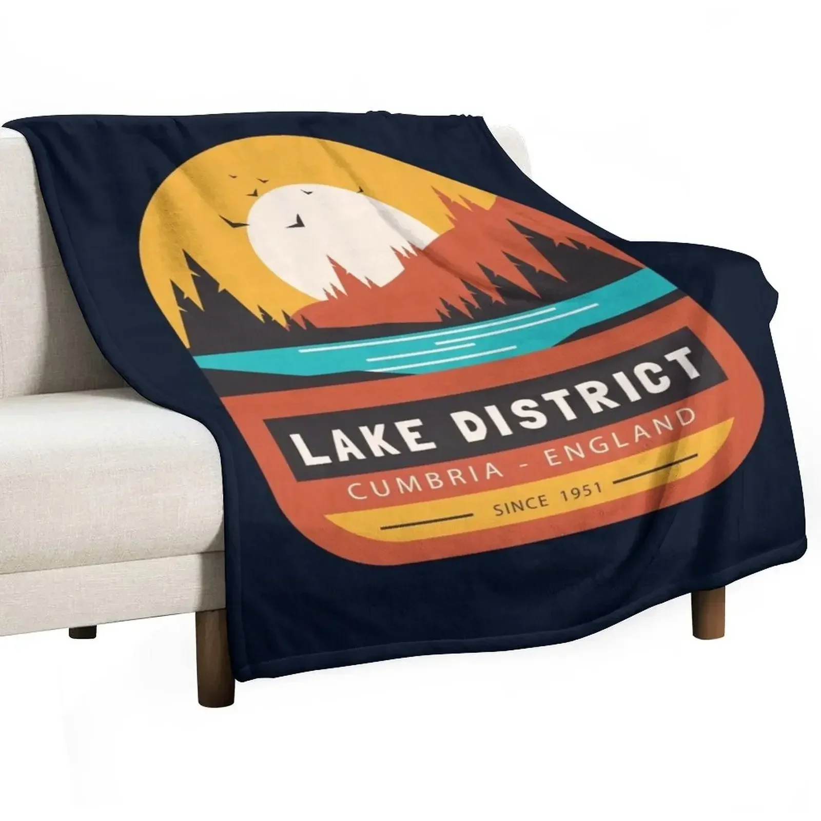 

The Lake District - Cumbria England Throw Blanket Bed linens Furry Beach Personalized Gift Blankets