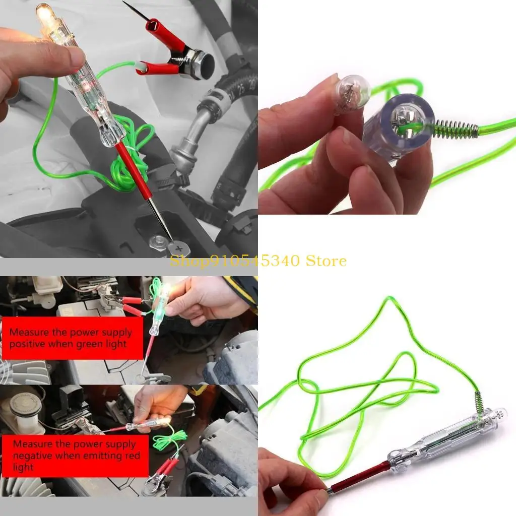 

U2JA Инструмент для обслуживания автомобилей Тестер цепи напряжения Карандаш для диагностики с зажимом щупа