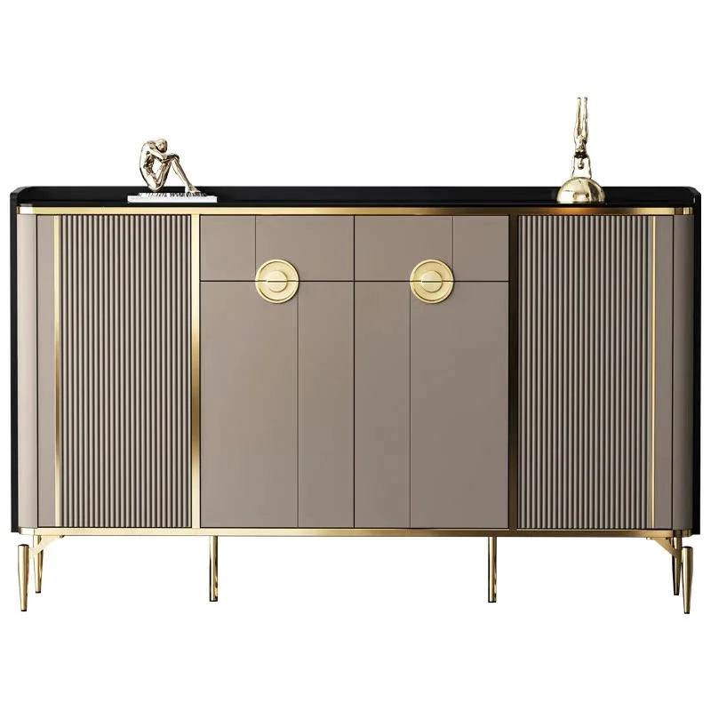 Italian light luxury shoe cabinet household door entrance entrance entrance cabinet shoe cabinet rock slab countertop shoe