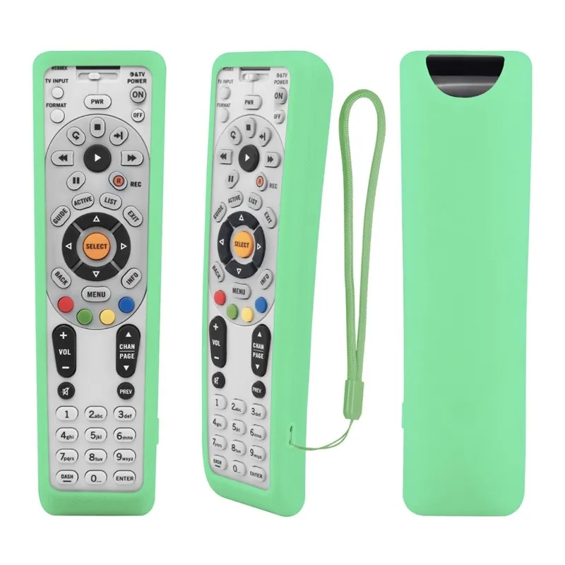 B78B-Silicone Anti-Slip& Shockproof Protective Case For Directv RC65R RC66RX 4 HDTV Receiver(Fluorescent Green) Cover
