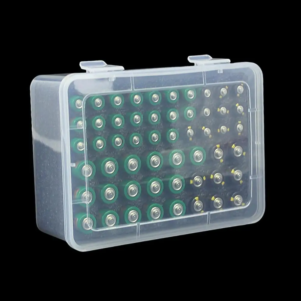 Portable Battery Storage Rack For 54 AA Batteries - Household Organizer Drawer Dispenser For Home Garage Accessories