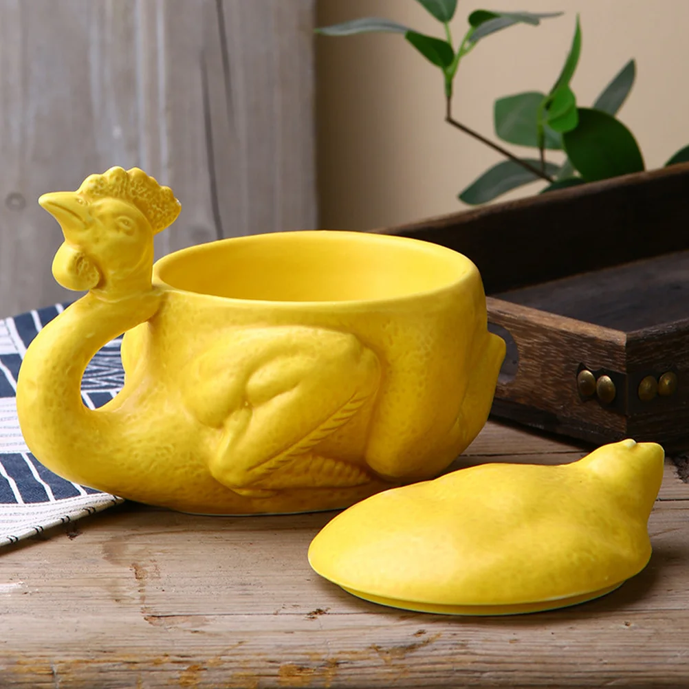 

Chicken Shape Ceramic Coffee Mug Decorative Cup Home Office Desktop Mug for Hot Drinks Ceramic Cup with Lid