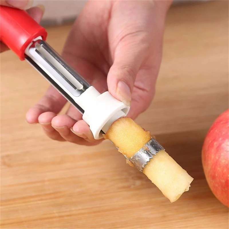 Stainlesss Steels Removers Fruit Skin and Seed Removal Tool Kitchenwares Grade Vegetable Corer Cooking Tool