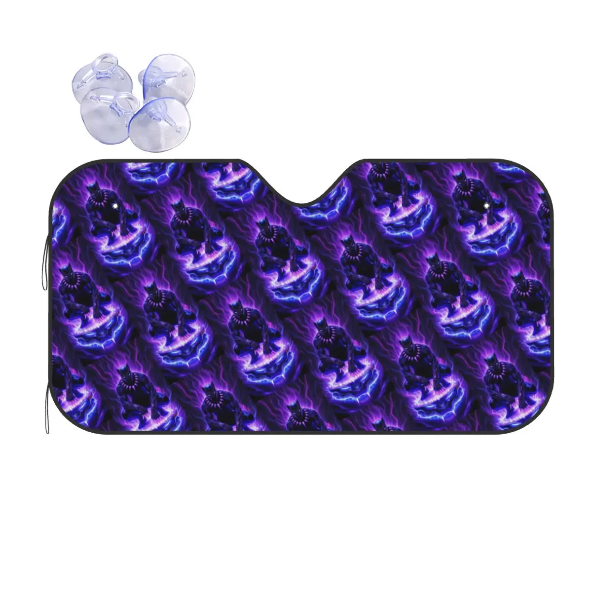 

Custom Black Panther Comic Wallpaper Cartoon Front Windshield Sunshade Superhero Foldable Window Shade Sun Visor Protector