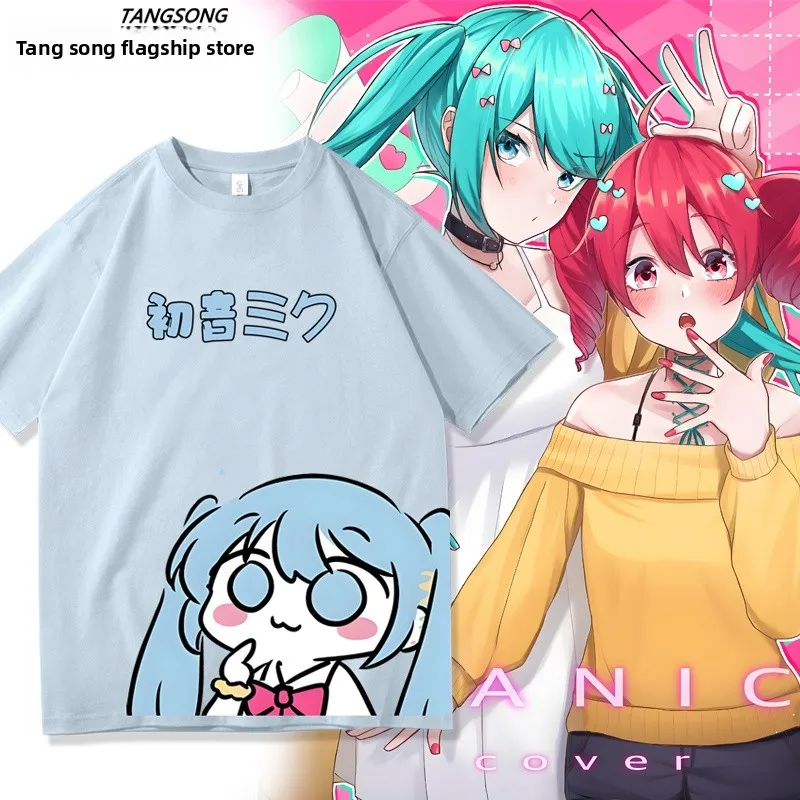ex-ルーズフィットコットン-オルト-sve-t-irt-ミク-テト-漫画ボーカロイドプリント-カジュアルトップス-男女兼用-夏服