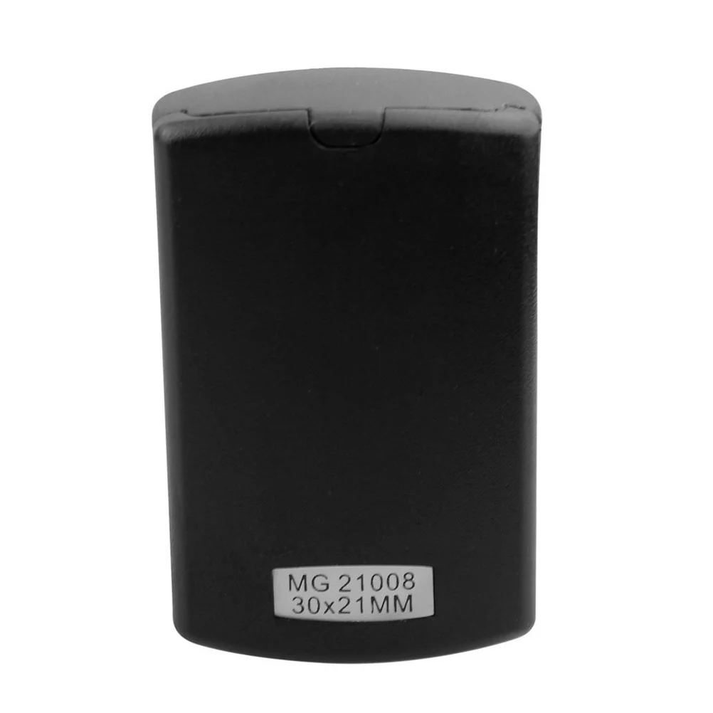 

30x21mm Foldable LED Lighted Jewelry Magnifier 30x Magnifying Glass Loupe Black Portable for Coins Stamps Antiques