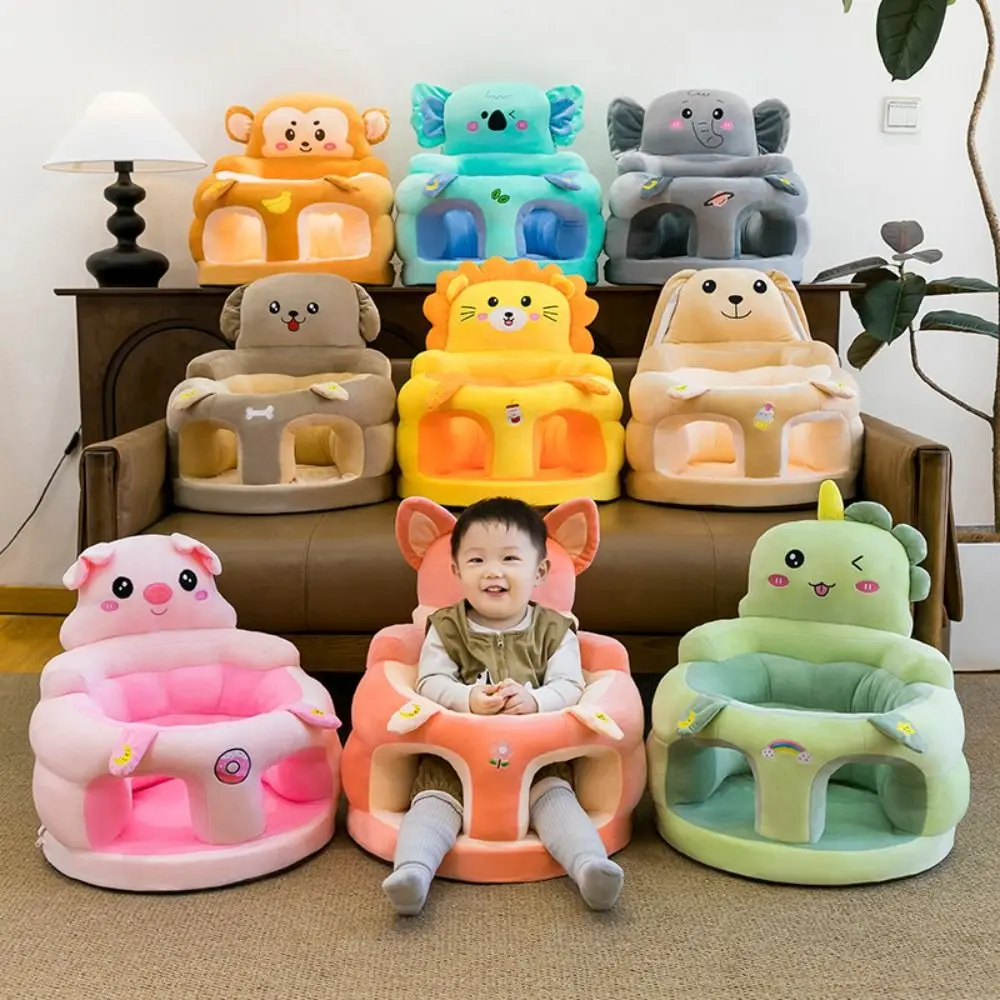anti-fall-baby-learning-chair-heightened-design-booster-seat-toddler-seat-cushion-comfortable-cushion-cartoon-style
