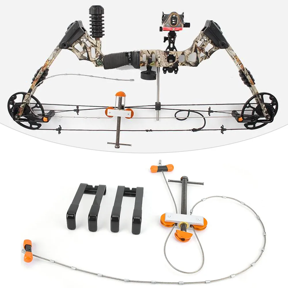 Arrow Bow Press Metal Bow Press Metal Portable Outdoor Compound Bow Press Quad Bracket Set Hunting Archery Arrow Shooting Tools