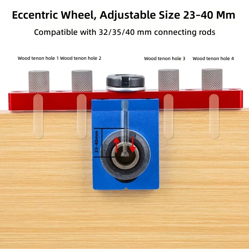 X150C 3 in 1 Woodworking Hole Punch Furniture Connector Laminate Holder Drilling Tool Wood Board Hole Opener Drill Bit