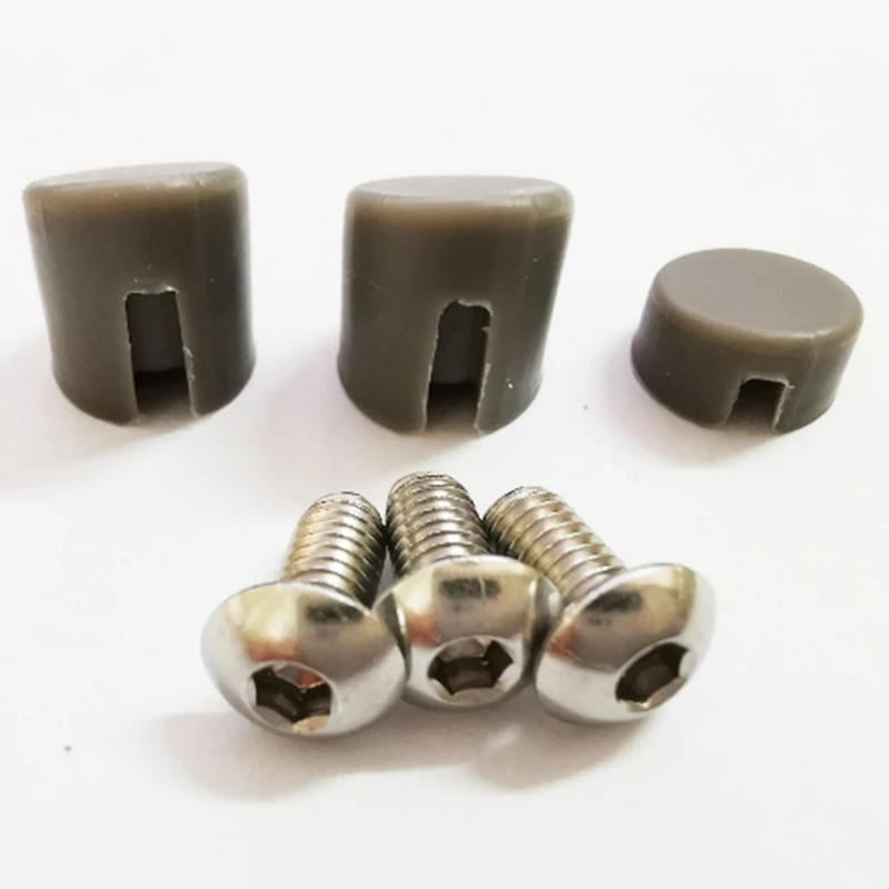 شاومي m365 سكوتر كهربائي درابزين خلفي ، غطاء لولبي ، غطاء مطاطي ، سدادة ، لون رمادي ، مجموعة واحدة