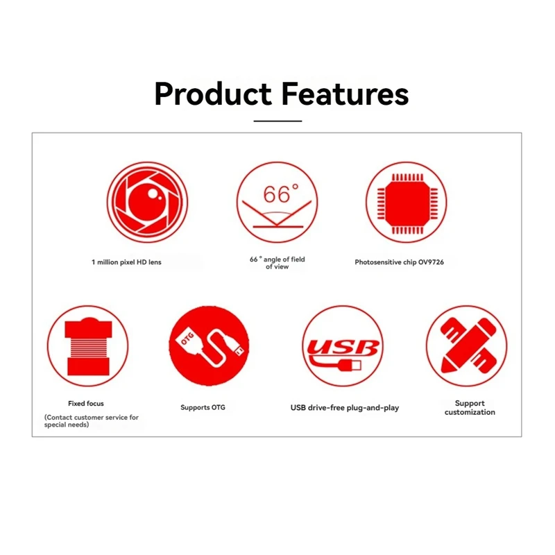 OV9726 USB-модуль камеры 1 МП 66 °   Plug & Play с фиксированным фокусом для ноутбуков и устройств сканирования QR-кода