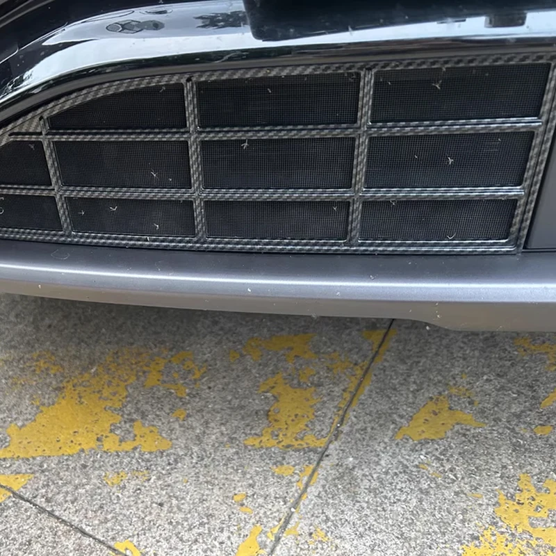 Front Grille Trim Garnish Cover for BYD Sealion 7 Ev 2024 2025 2026 Front Bumper Lower Guard Deflector ABS Insect Screen
