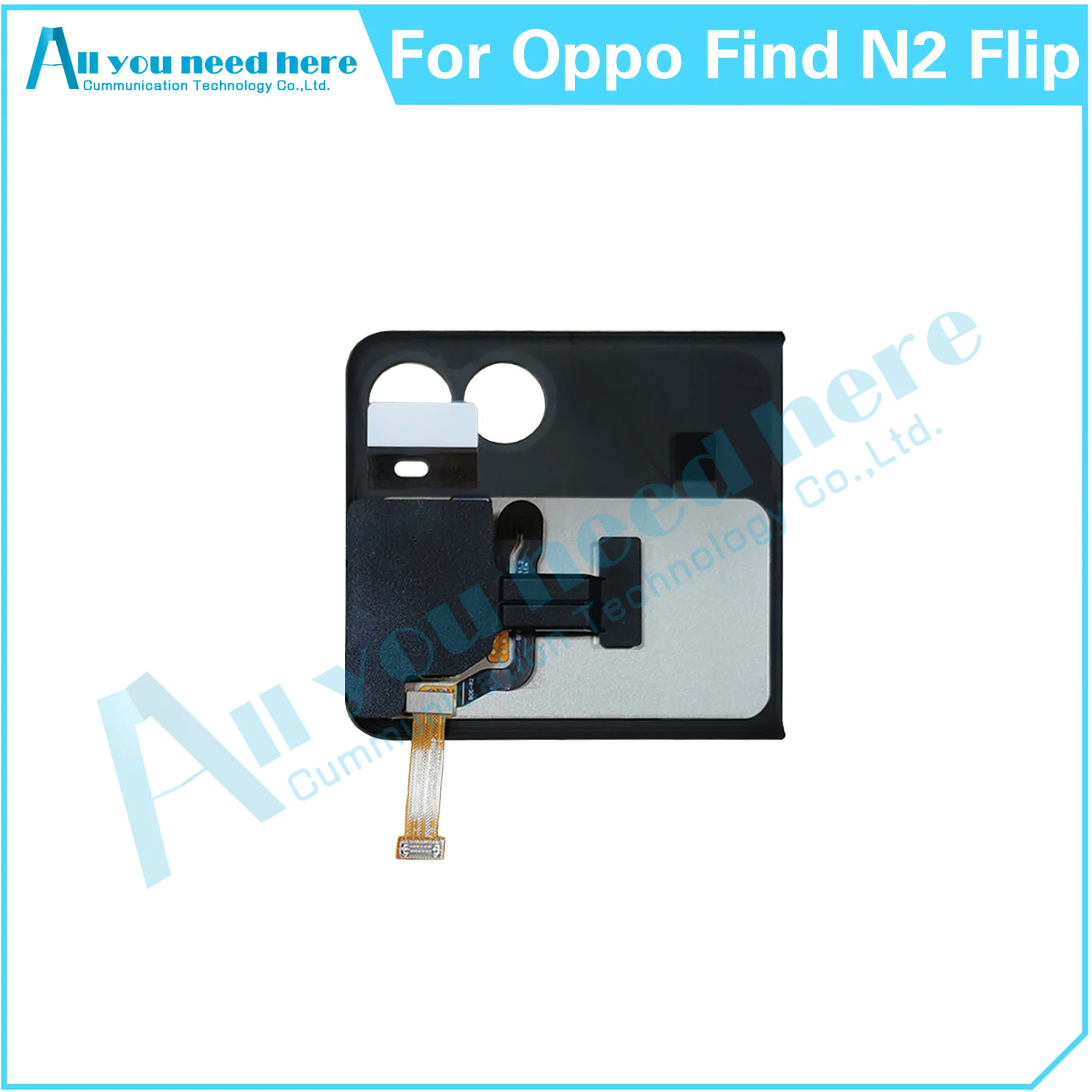 LCD Display Touch Screen Digitizer Assembly Battery Back Case Cover Rear Lid Housing Door For Oppo Find N2 Flip CPH2437