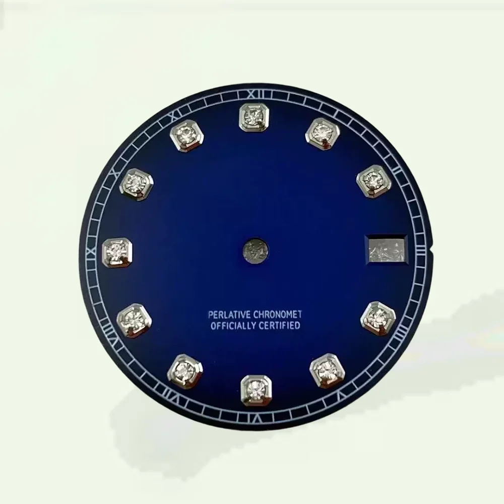 Watch modification tools 28.5mm S Dial Diamonds Dial Fit NH35/NH36 Japanese Automatic Movement Sunray Dial Watch Accessories