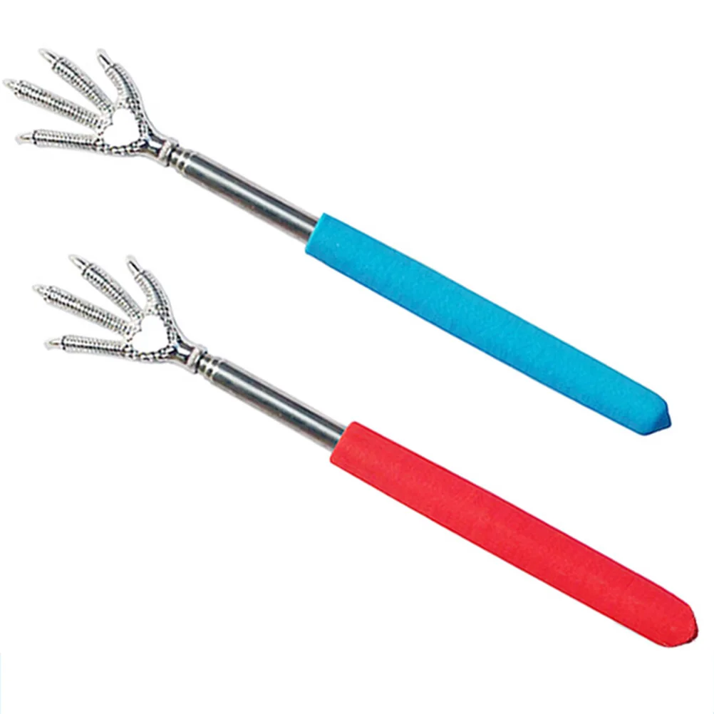 

3 шт. телескопический скребок для спины из нержавеющей стали портативный массажный инструмент резиновая ручка расширенная регулируемая длинная