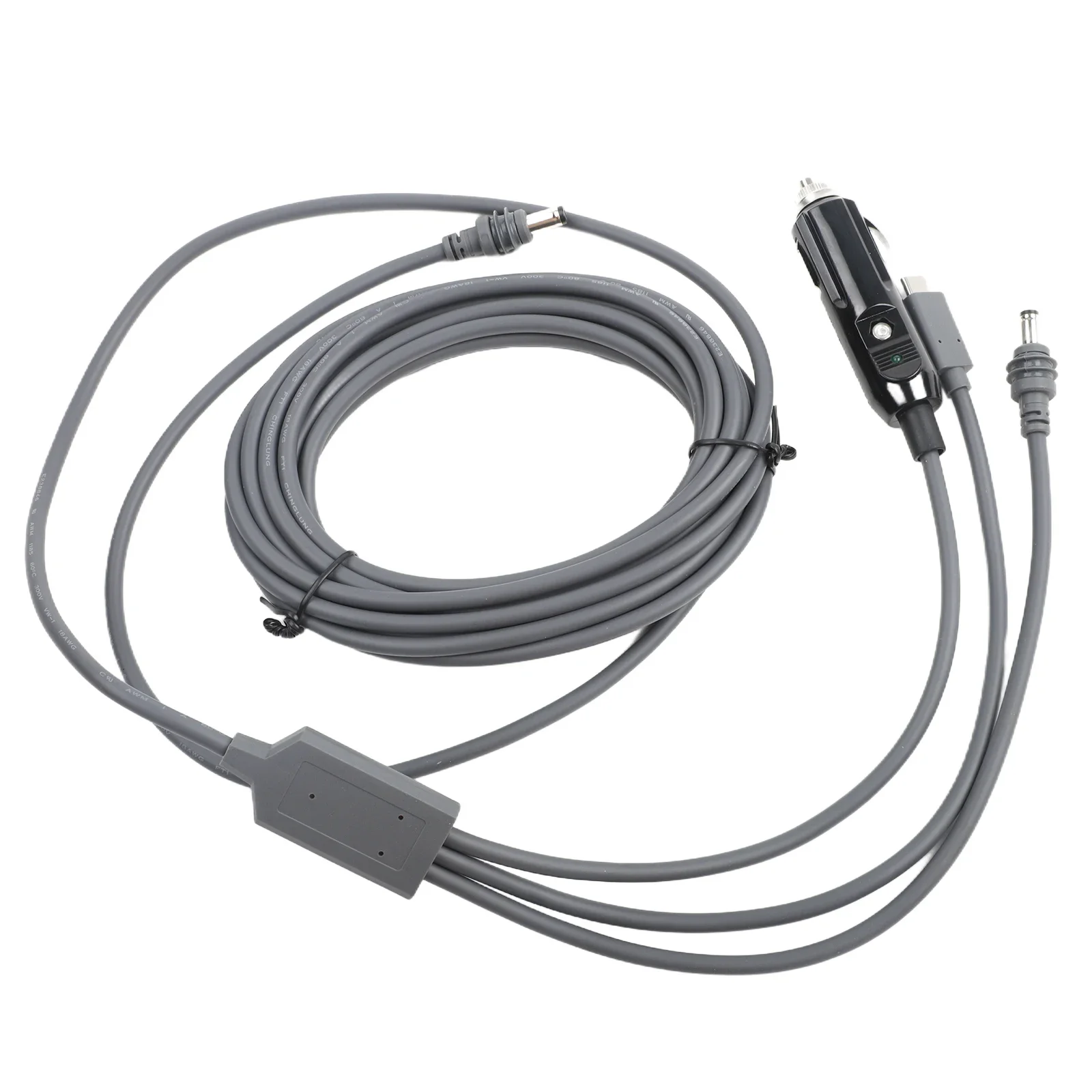 

3 In 1 For Starlink Mini DC Power Cable 100W+ USB C DC Car Charger Power 12-24V 5M Power Cord Car Electronics Accessories