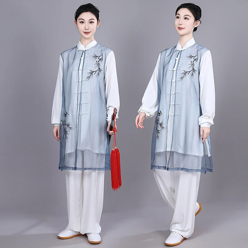 Women's Premium Tai Chi Suit Baduanjin Martial Arts Training & Performance Wear for Morning Exercise Fitness Adults 5