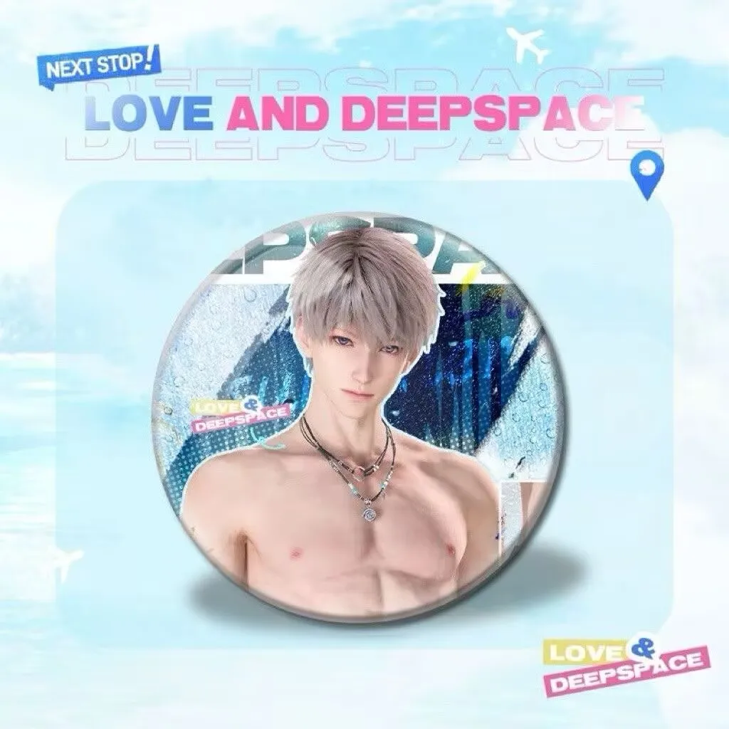 「愛と深空」サマーウィズユーと海風シリーズ「沈星輝李沈秦哲斉玉」ラウンドレーザーバッジ25個