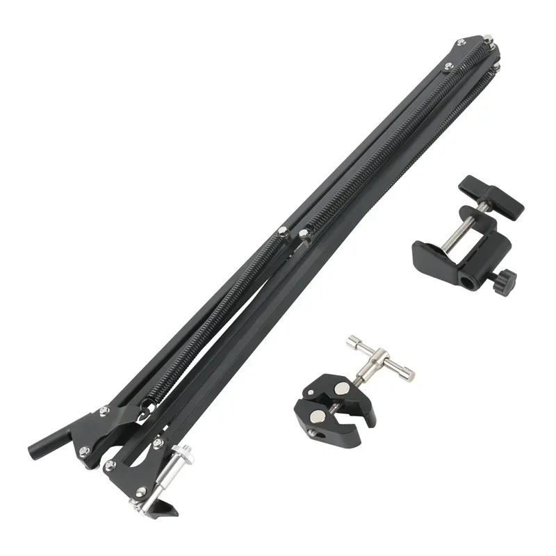 Tripod Table Boom Scissor Arm Stand Adjustable Clamping Clamp for Welding Repair Workpiece Fixation