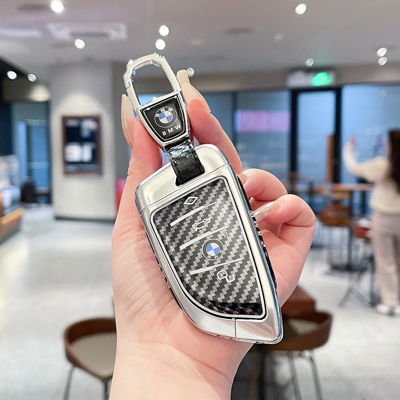 

Zinc Alloy Car Key Case Cover For X1 X3 X5 X6 X7 1 3 5 6 7 Series G20 G30 G11 F15 F16 G01 G02 F48 Car Keyless Accessories