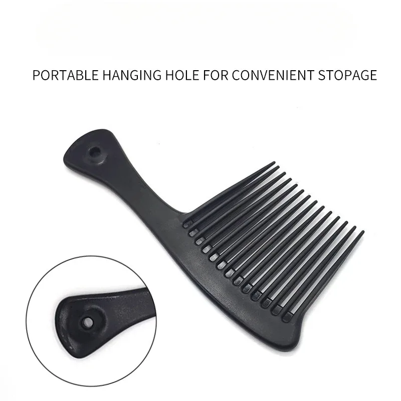 Large Wide Tooth Combs of Hook Handle Detangling Reduce Hair Loss Comb Pro Hairdress Salon Dyeing Styling Brush Tools